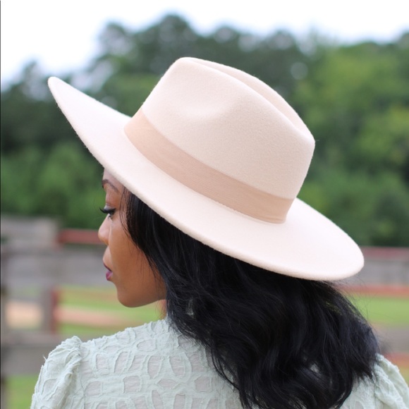 Navy Blue Fedora wide brim ribbon adjustable hat - Picture 11 of 15